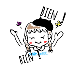 [LINEスタンプ] 適当なイラスト(フランス語)