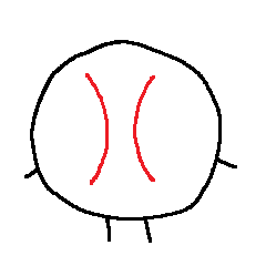 [LINEスタンプ] それいけ！野球ボールくん！