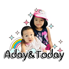 [LINEスタンプ] aday ＆ today