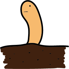 [LINEスタンプ] Q earthworm