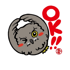 [LINEスタンプ] フクロウ モーリーノアンの日常会話