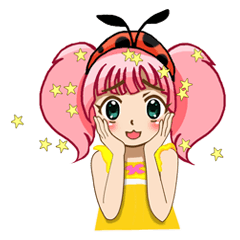 [LINEスタンプ] Ladybug girl