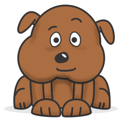 [LINEスタンプ] Pure life of Brown Doggy