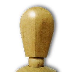 [LINEスタンプ] Faceless expression of wood manの画像（メイン）