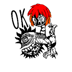 [LINEスタンプ] raughty monsters