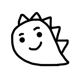 [LINEスタンプ] dinosaur face