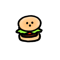[LINEスタンプ] Adorable burger