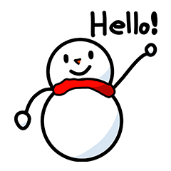 [LINEスタンプ] Harvey Snowmanの画像（メイン）