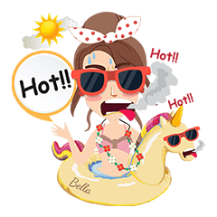 [LINEスタンプ] Bella Ha Ha Haの画像（メイン）