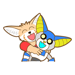 [LINEスタンプ] Milktea the Fennec Fox