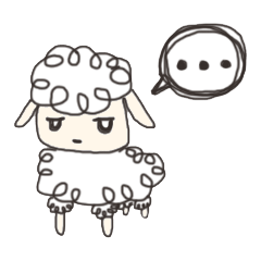 [LINEスタンプ] Little Weary Sheepの画像（メイン）