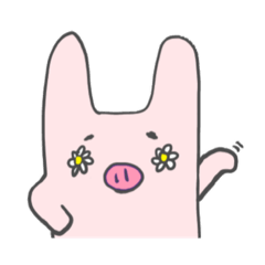 [LINEスタンプ] うさブタたち