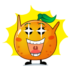 [LINEスタンプ] Oranger the juicy fruit