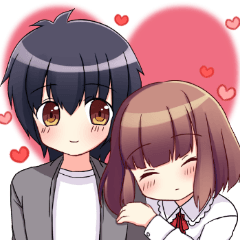 [LINEスタンプ] Miss Sachiko and Boyfriend's love story