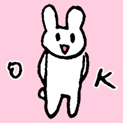 [LINEスタンプ] みはうさ Vol.1（明るい系）の画像（メイン）