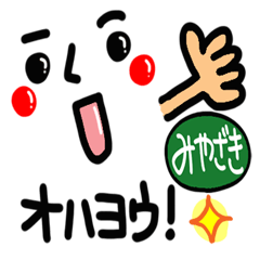 [LINEスタンプ] 【名前】みやざき が使えるスタンプ。