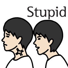 [LINEスタンプ] Talk at the back