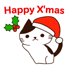 [LINEスタンプ] 猫 : クリスマス＆ニューイヤー