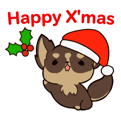 [LINEスタンプ] 犬 : クリスマス＆ニューイヤー