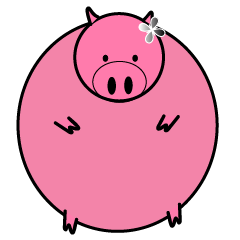 [LINEスタンプ] Pig Pig funnyの画像（メイン）