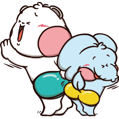[LINEスタンプ] Plastic Bear Move it Move it On977 Vol.8