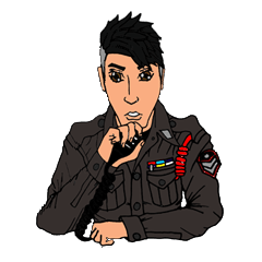 [LINEスタンプ] POL The Communication Officer