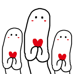 [LINEスタンプ] ほそながいよくわからないの 謎の生物