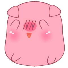 [LINEスタンプ] Cute Fat Pig Sticker(eng)