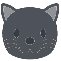 [LINEスタンプ] 猫-顔