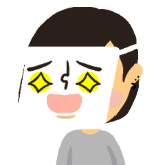 [LINEスタンプ] akai people ago expression package.