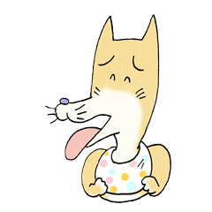 [LINEスタンプ] 愉快な柴犬。「エプロン ワン太」の画像（メイン）