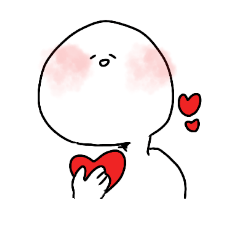 [LINEスタンプ] 使いやすい 白いヒト