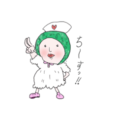 [LINEスタンプ] 白衣の看護ちゃん