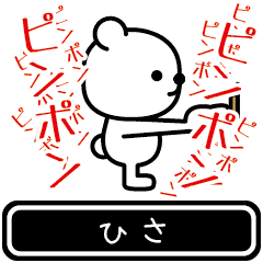 [LINEスタンプ] 【ひさ】ひさが高速で動くスタンプ