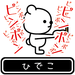 [LINEスタンプ] 【ひでこ】ひでこが高速で動くスタンプ