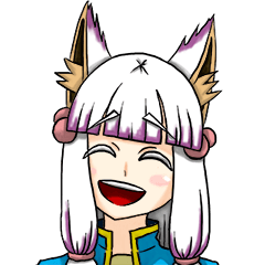 [LINEスタンプ] a little fox girl : Yang-Lin