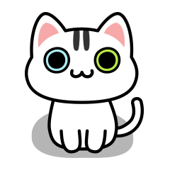 [LINEスタンプ] UNO CAT No.08 Basic Stickerの画像（メイン）