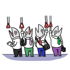 [LINEスタンプ] Truman salaryfish V.1