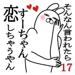 [LINEスタンプ] すーちゃんが使う面白名前スタンプ17