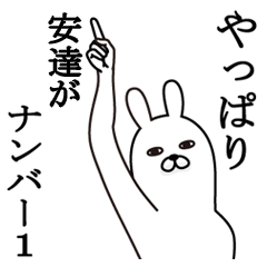 [LINEスタンプ] 安達が使う面白名前スタンプ