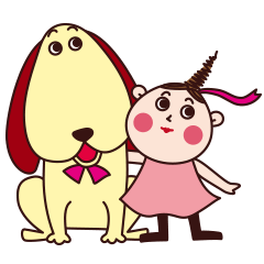 [LINEスタンプ] ワンコとわたし