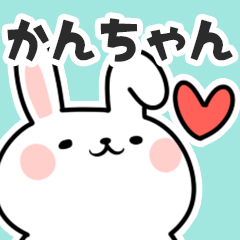 [LINEスタンプ] かんちゃんに送るスタンプ【スキ】の画像（メイン）