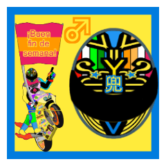 [LINEスタンプ] Moto Race Rainbow-colored Riders 64 @02の画像（メイン）