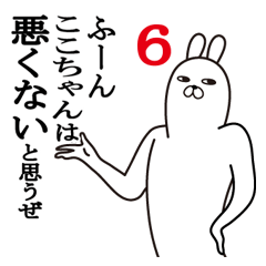 [LINEスタンプ] ここちゃんが使う面白名前スタンプ6