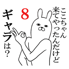 [LINEスタンプ] ここちゃんが使う面白名前スタンプ8