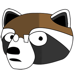[LINEスタンプ] The emoticoner-Brother Raccoon