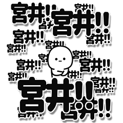 [LINEスタンプ] 宮井さんデカ文字シンプル