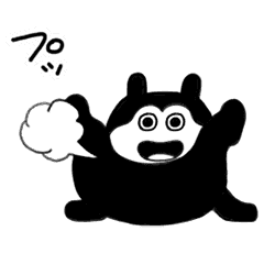 [LINEスタンプ] （プッ）動く！