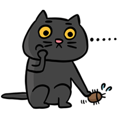 [LINEスタンプ] Black Cat-LuLu