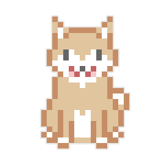[LINEスタンプ] ドットでいぬ
